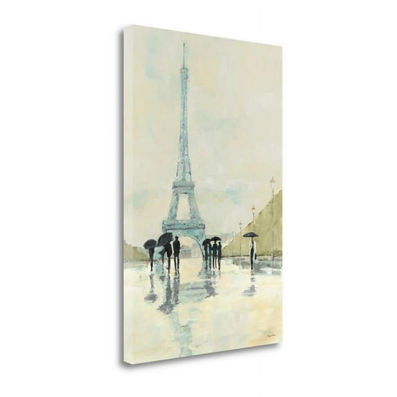20" x 29" April In Paris By Avery Tillmon - Print on Canvas Fabric Multi-Color