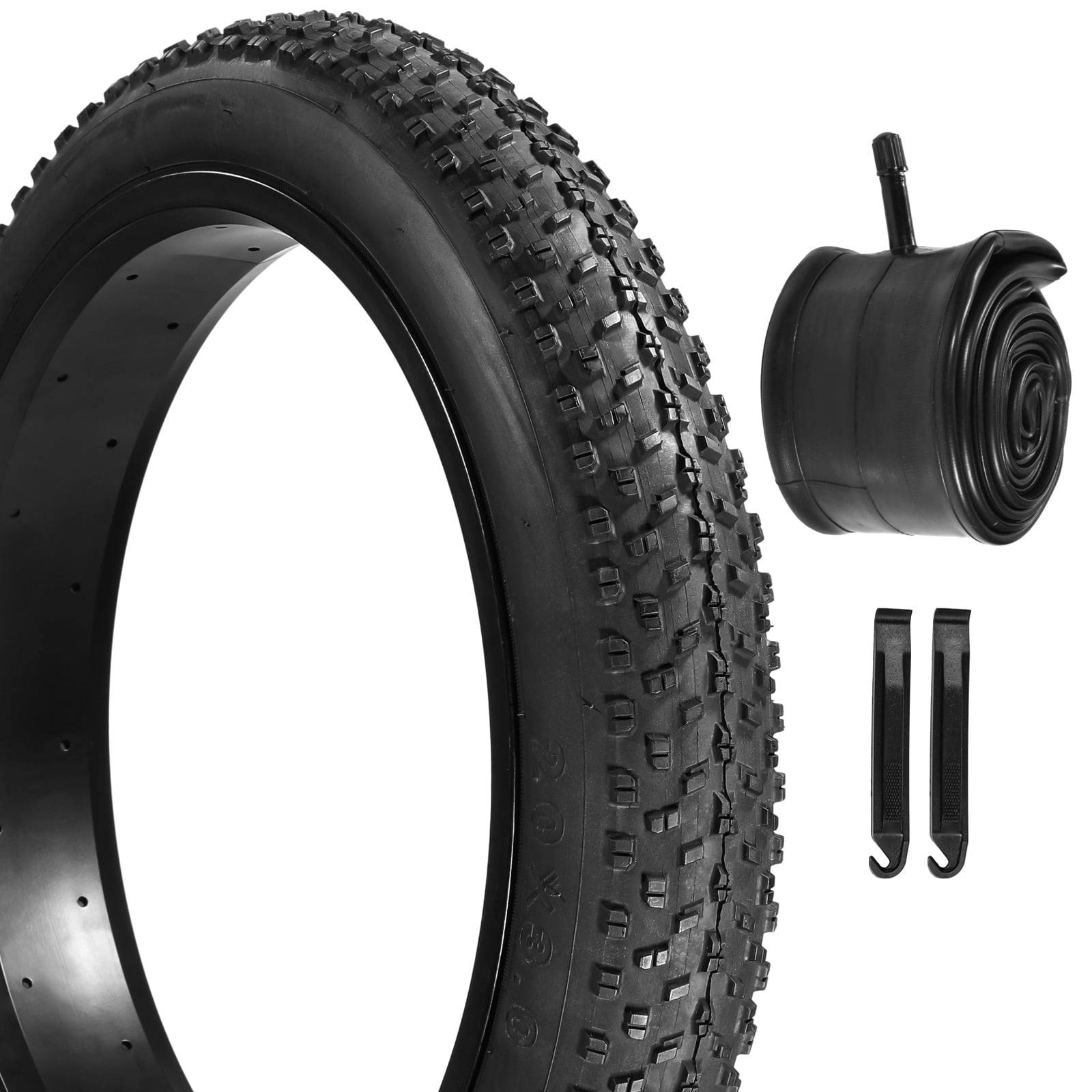20x3.0 Fat Bike Tire - 76-406 Single Tire For 20 Inch Fat Bicycles, Off-Road & Mountain Use