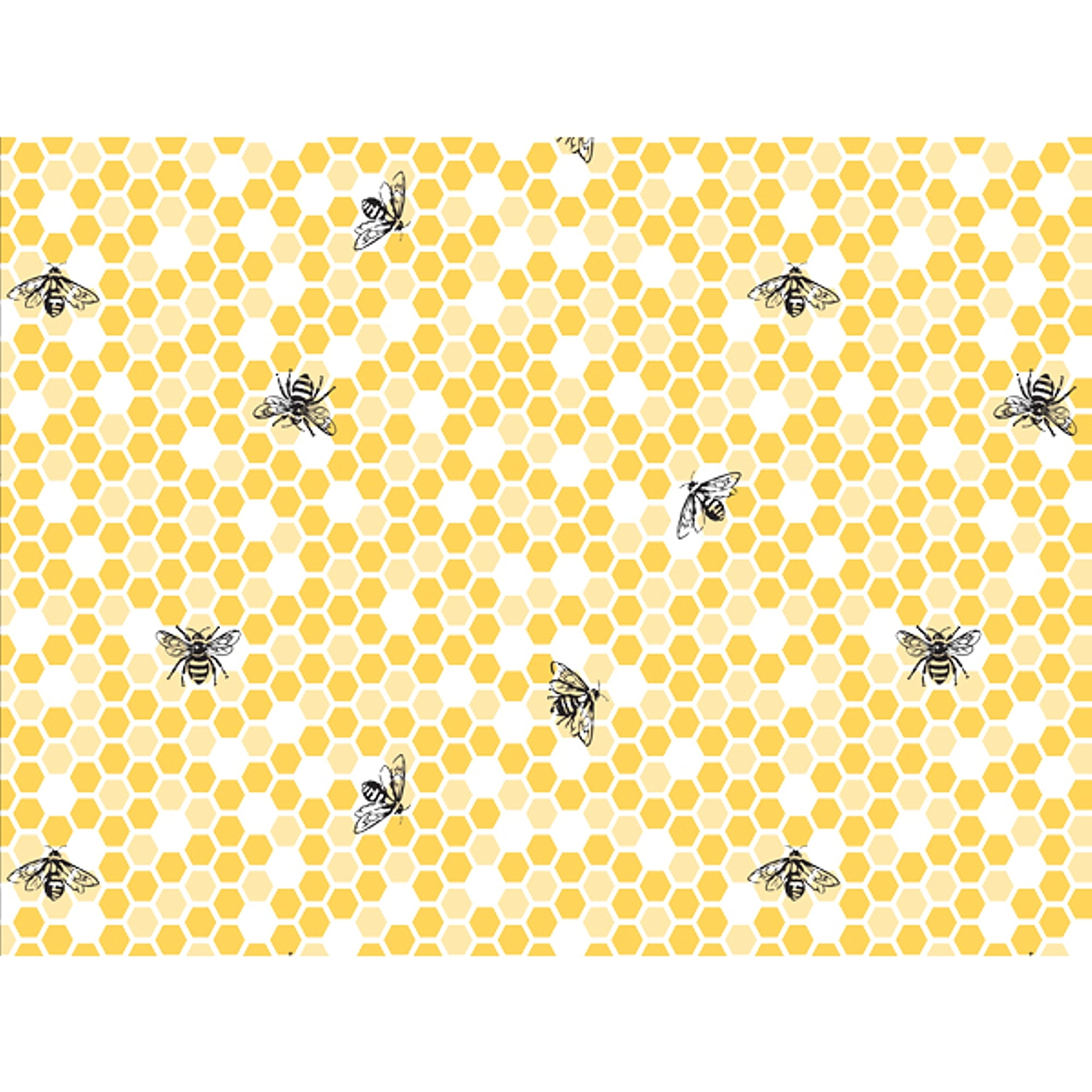 20" x 30" Bumblebees and Honeycomb Tissue Paper - 24 Sheets (p1470)