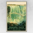 thumbnail image 1 of 20" x 30" Niagra Falls New York c1920s Vintage Travel Poster Wall Art, 1 of 4