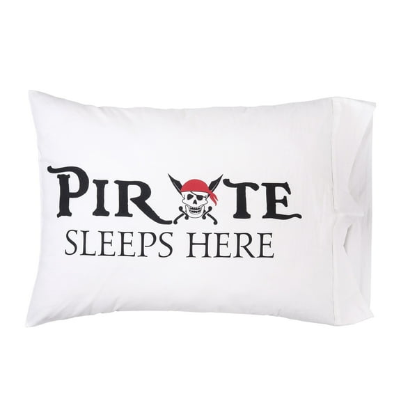 20" x 30" Pirate Sleeps Here Pillowcase