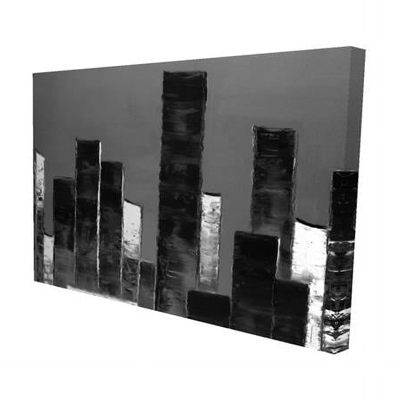 20 x 30 in. Abstract Black & White Buildings-Print on Canvas - Walmart.com
