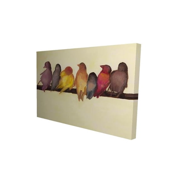 20 x 30 in. Bird Family-Print on Canvas