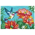 thumbnail image 1 of 20 x 30 in. Blooming Cactus Hummingbird Floral Rug, 1 of 1