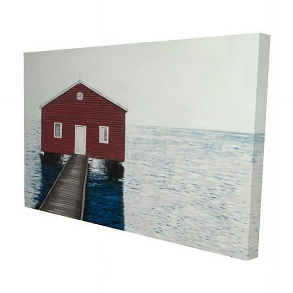 20 x 30 in. Boathouse-Print on Canvas