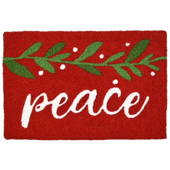 20 x 30 in. Cardinal On Gray Area Rug