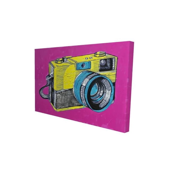20 x 30 in. Colorful Retro Camera-Print on Canvas