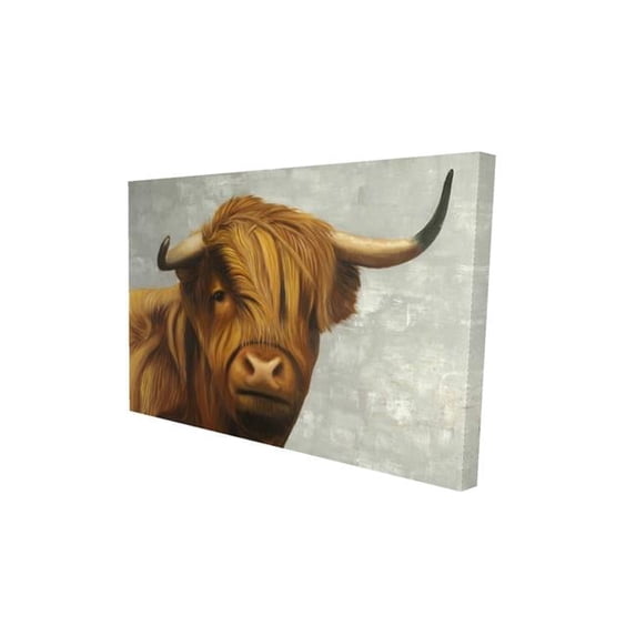20 x 30 in. Highland Cattle-Print on Canvas