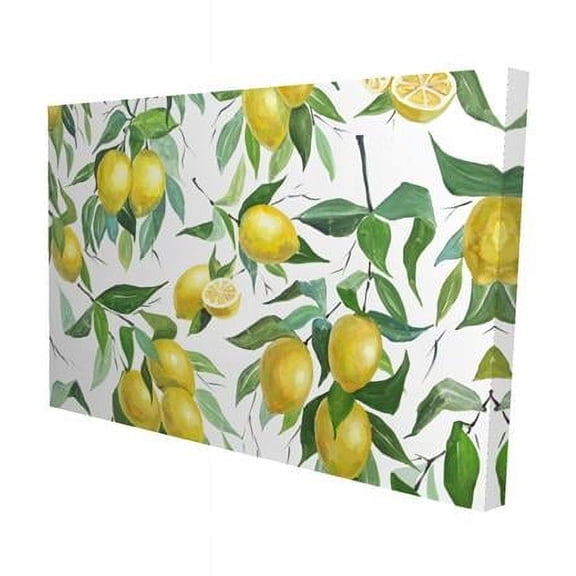 20 x 30 in. Lemon Pattern-Print on Canvas