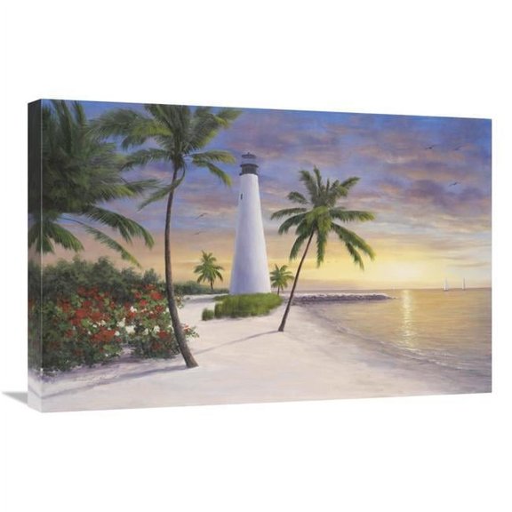 20 x 30 in. Lighthouse - Key Biscayne Art Print - Diane Romanello