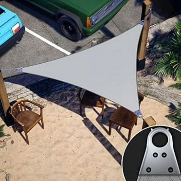 20' x 30' x 36.06' grey right triangle size super ring sun shade sail ctslt canopy awning shades for patio - heavy duty - 260 gsm - 3 years warranty (we make size)