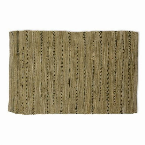 20 x 31.5 in. Multi Color & Brown Rectangular Rag Rug