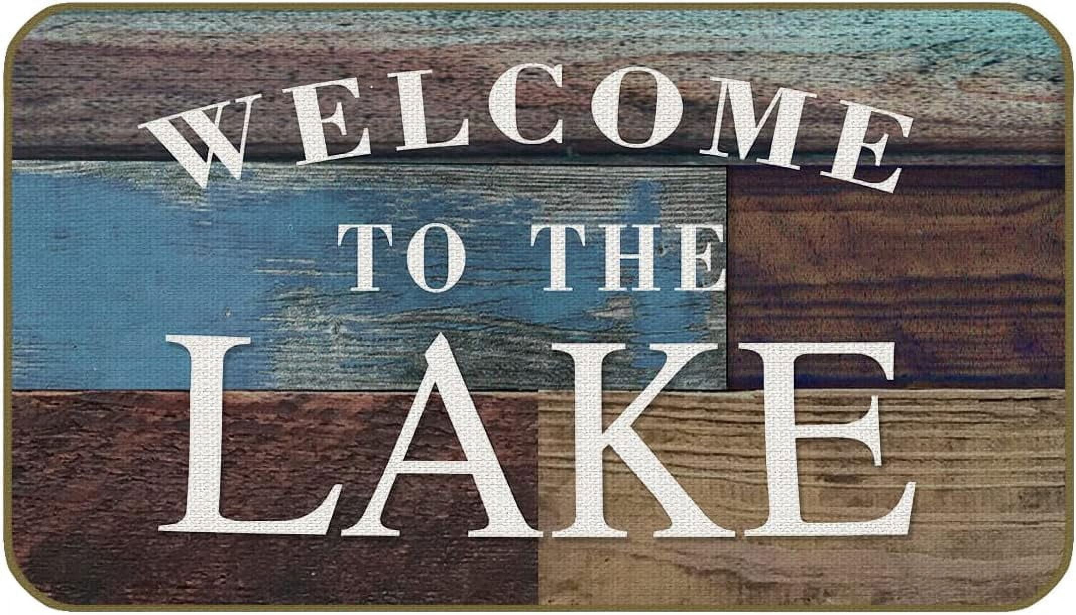 20 x 32 Inches Welcome to The Lake Decorative Doormat,Lake Life Floor