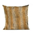 thumbnail image 1 of 20 x 36 in. Chinchilla Animal Faux Fur Luxury Throw Pillow, Brown & Gold, 1 of 1