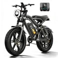 thumbnail image 1 of Efunkeep 20" x 4" Fat Tire Electric Bike, Peak 1500W Motor Dirt Adult Ebike with 48V 20Ah, Electric Mountain Bicycle with 7 Speed, UL2849, 1 of 10