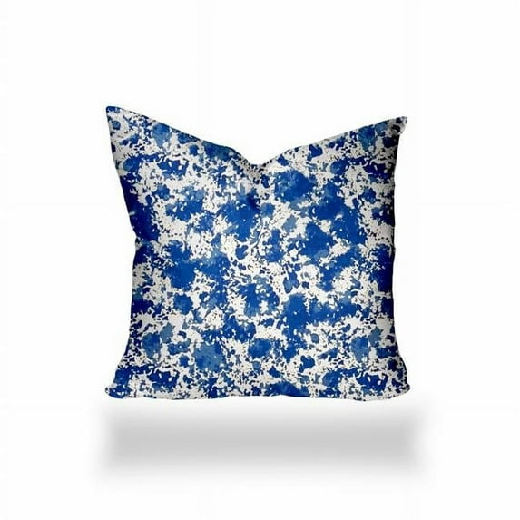 20 x 4 x 20 in. Blue & White Blown Seam Coastal Throw Indoor & Outdoor Pillow