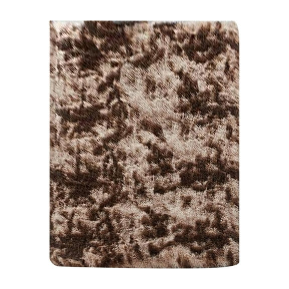 20" x 47" Solid Color Thickened Silk Wool Area Rug, Ultra Soft Plush Microfiber Runner Rug, Non-Slip Minimalist Bedside Carpet for Bedroom and Living Room, Washable Shaggy Floor Mat, 1-Piece