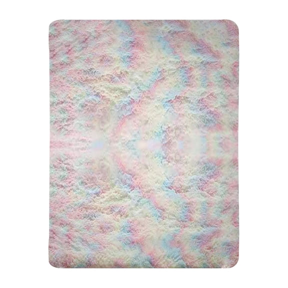 20" x 47" Solid Color Thickened Silk Wool Area Rug, Ultra Soft Plush Microfiber Runner Rug, Non-Slip Minimalist Bedside Carpet for Bedroom and Living Room, Washable Shaggy Floor Mat, 1-Piece