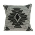 thumbnail image 1 of 20" x 7" x 20" Southwest Gray Pillow Cover With Down Insert, 1 of 3