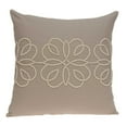 thumbnail image 1 of 20" x 7" x 20" Stunning Transitional Tan Cotton Pillow Cover With Poly Insert, 1 of 5