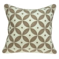 thumbnail image 1 of 20" X 7" X 20" Transitional Beige And White Accent Pillow Cover With Poly Insert, 1 of 5