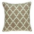 thumbnail image 1 of 20" x 7" x 20" Transitional Beige and White Pillow Cover With Poly Insert, 1 of 5