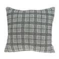 thumbnail image 1 of 20" x 7" x 20" Transitional Gray Accent Pillow Cover With Poly Insert, 1 of 2