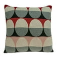 thumbnail image 1 of 20" x 7" x 20" Transitional Gray And Red Pillow Cover With Poly Insert, 1 of 4