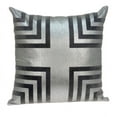 thumbnail image 1 of 20" x 7" x 20" Transitional Gray Cotton Accent Pillow Cover With Poly Insert, 1 of 5