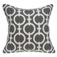 thumbnail image 1 of 20" x 7" x 20" Transitional Gray and White Accent Pillow Cover With Poly Insert, 1 of 5
