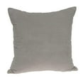 thumbnail image 1 of 20 x 7 x 20 in. Transitional Gray Solid Pillow Cover with Poly Insert, 1 of 1