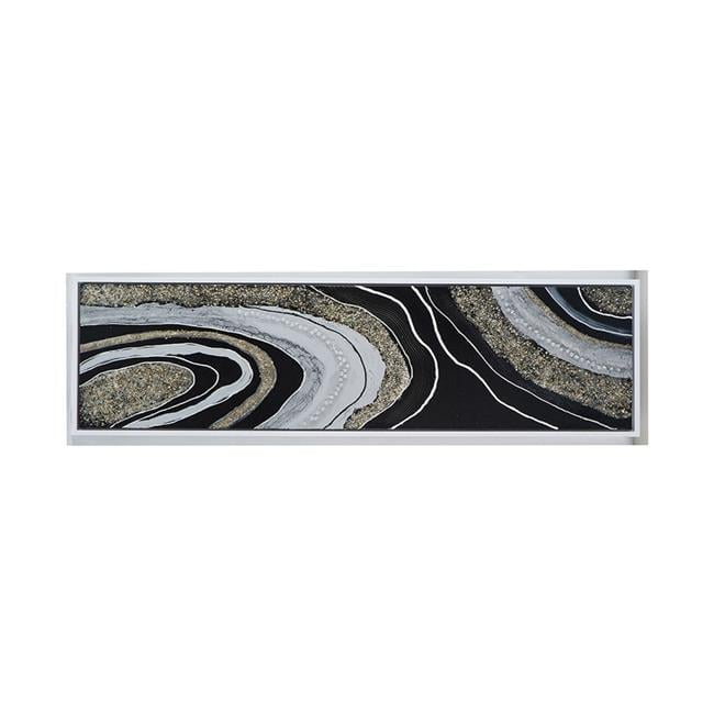 Large Multicolor Abstract Landscape Canvas Wall Art