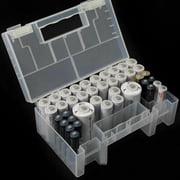 Ljstore Home Textile Storage Battery Case Cover AA/AAA Clear Box Holder Plastic Hard Storage Housekeeping & Organizers
