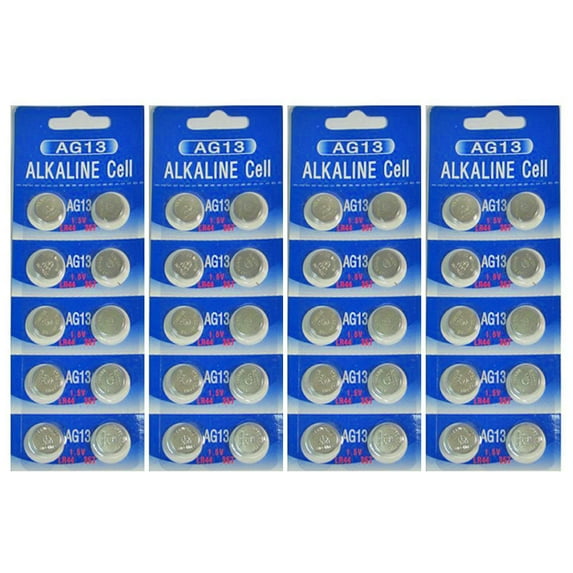 20 x AG13 Alkaline BUG-Compatible Batteries