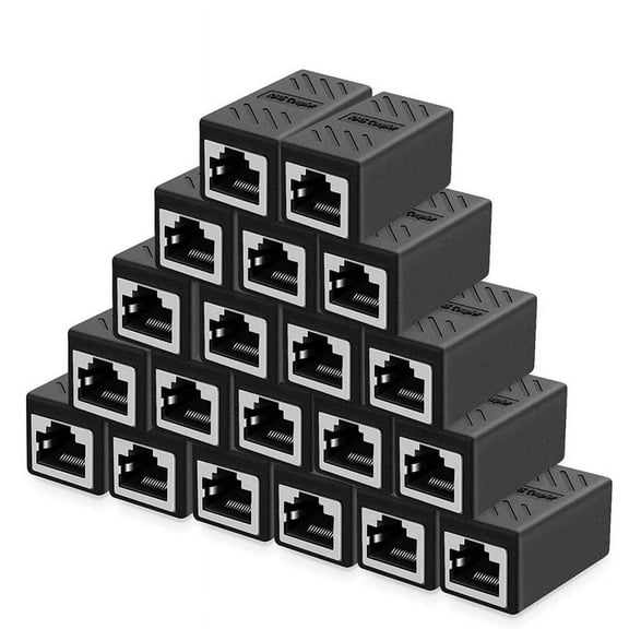 20 x Ethernet Cable Extender-Black