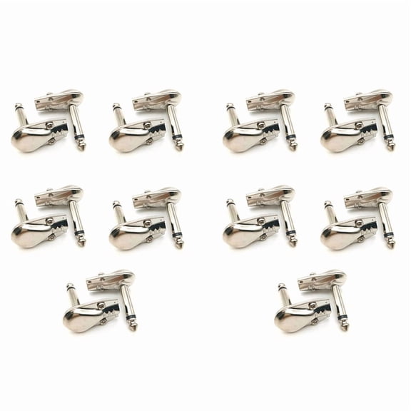 20 x Right Angle Plugs-Silver