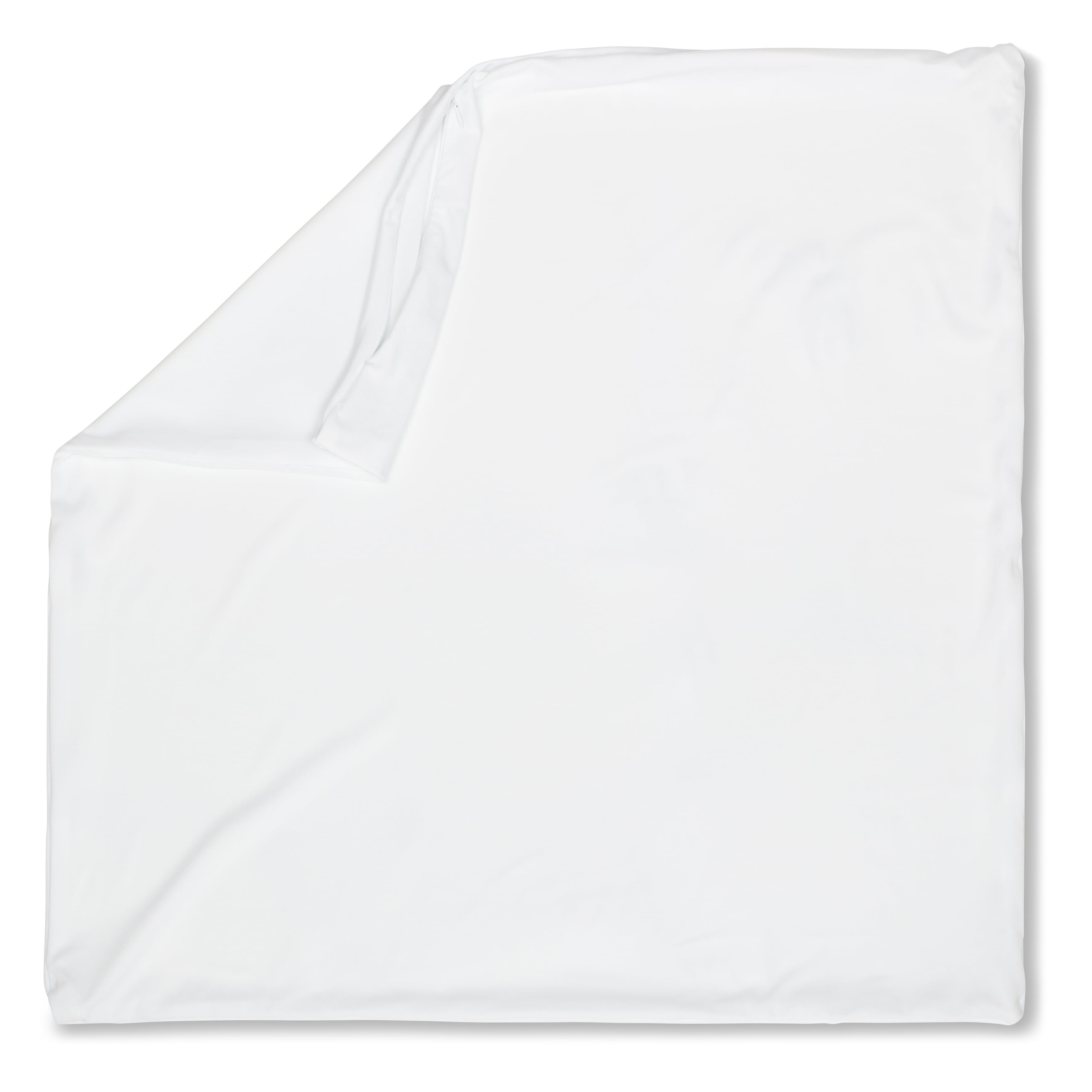 White Silky Hypoallergenic Nylon Spandex Pillowcase Cover 20" x 20"