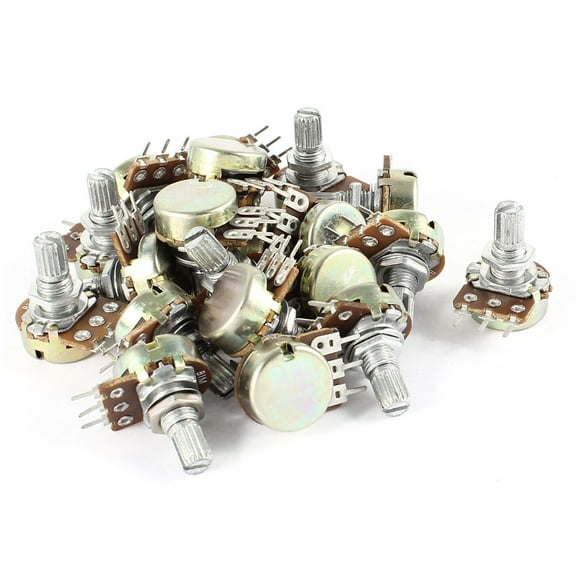 20 x Type B 1M ohm Single Turn Split Shaft 3 Pins Terminals Taper Potentiometer