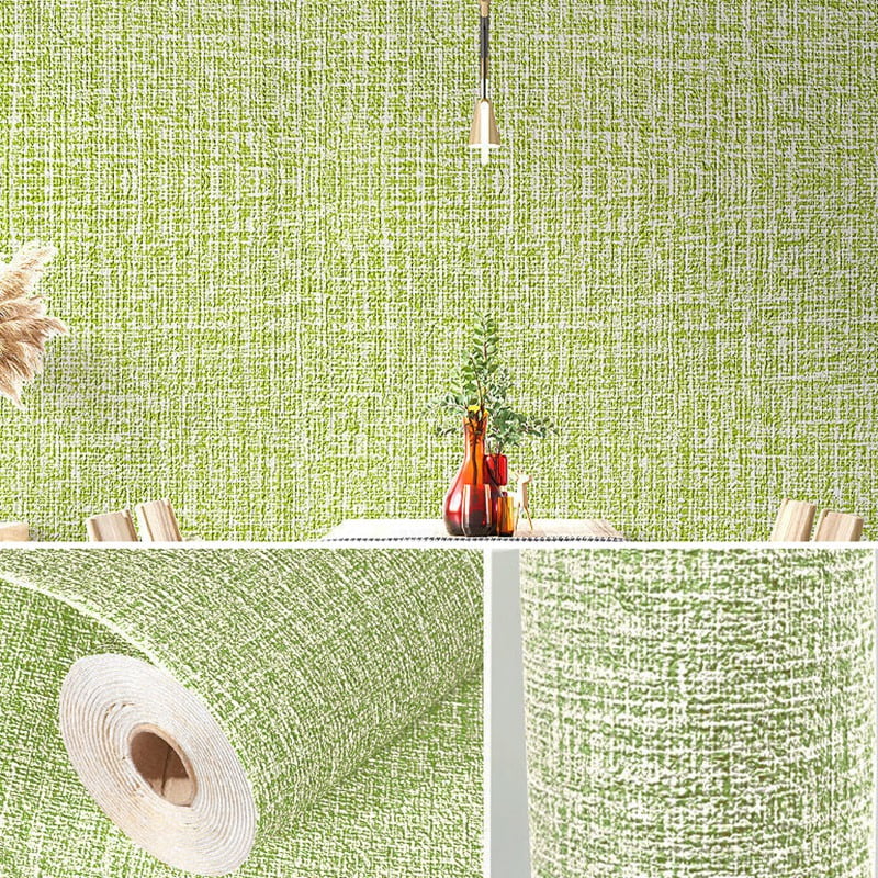 20"x110" Textured Fabric Cream Wallpaper Faux Grasscloth Peel and Stick