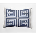 thumbnail image 1 of 20"x14" Simply Daisy Greek Key Poly Indoor/Outdoor Pillow, Blue Qty 1, 1 of 4