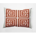 thumbnail image 1 of 20"x14" Simply Daisy Greek Key Poly Indoor/Outdoor Pillow, Orange Qty 1, 1 of 4
