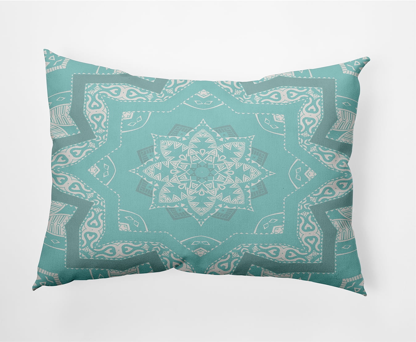 20"x14" Simply Daisy Shawl Poly Accent Pillow, Blue Qty 1