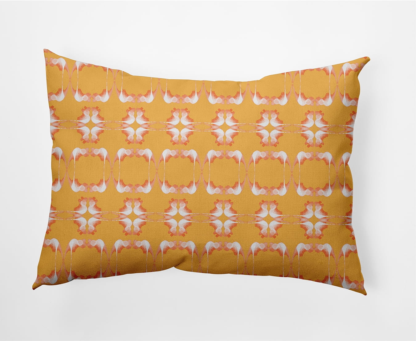 20"x14" Simply Daisy Summer Picnic Poly Indoor/Outdoor Pillow, Yellow Qty 1