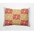 thumbnail image 1 of 20"x14" Simply Daisy Tiki Square Poly Accent Pillow, Orange Qty 1, 1 of 4