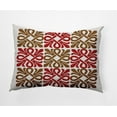 thumbnail image 1 of 20"x14" Simply Daisy Tiki Square Poly Indoor/Outdoor Pillow, Red Qty 1, 1 of 4