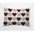 thumbnail image 1 of 20"x14" Simply Daisy Valentines Alternating Hearts Poly Indoor/Outdoor Pillow, Magenta Qty 1, 1 of 4