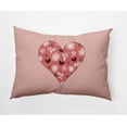 thumbnail image 1 of 20"x14" Simply Daisy Valentines Flowery Love Hearts Poly Accent Pillow, Mauve Qty 1, 1 of 4