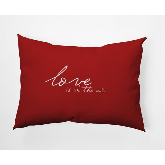 20"x14" Simply Daisy Valentines Love in the Air Poly Accent Pillow, Red Qty 1