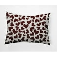 thumbnail image 1 of 20"x14" Simply Daisy Valentines Patterned Hearts Poly Indoor/Outdoor Pillow, Maroon Qty 1, 1 of 4