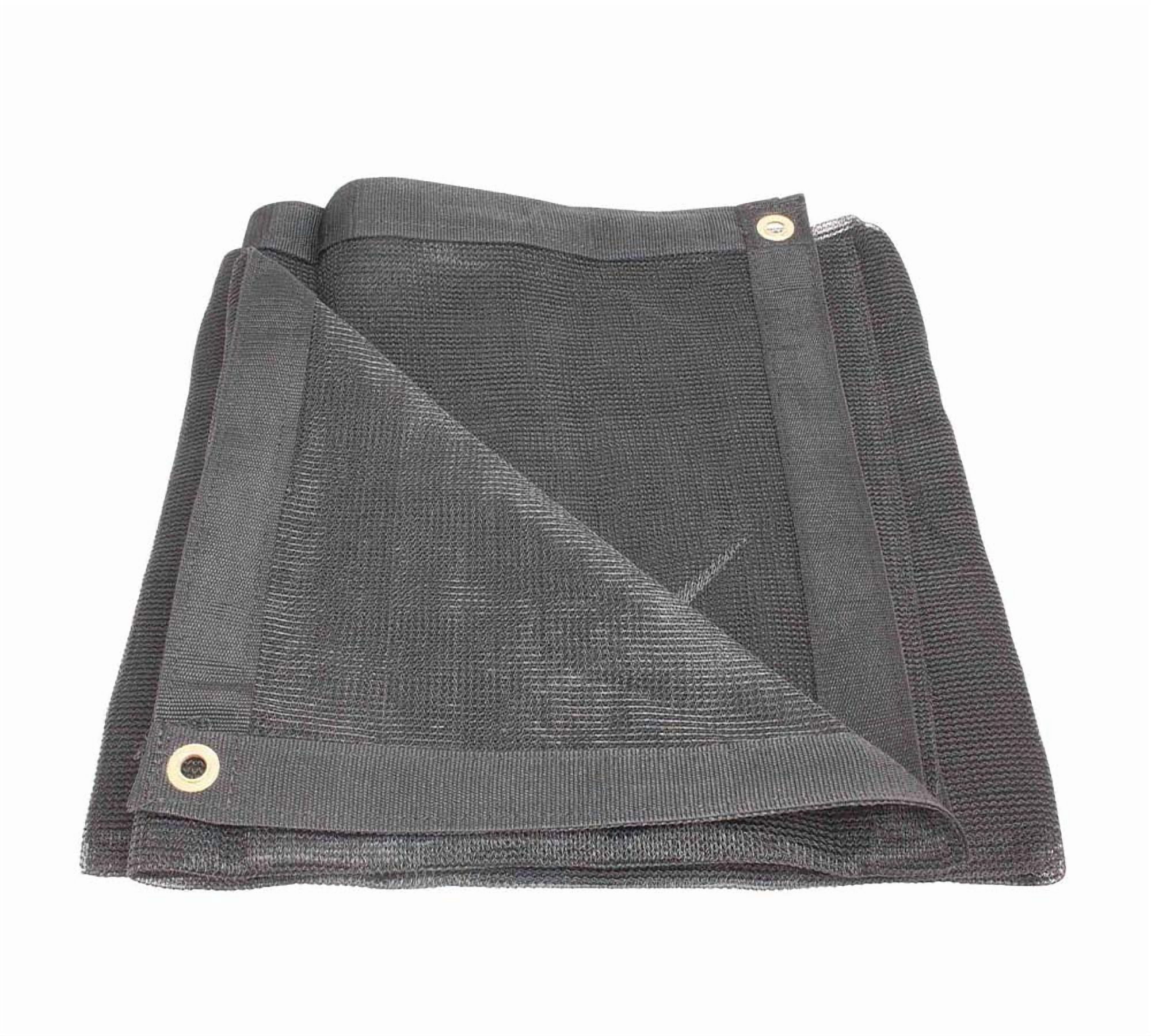 20'x20' Black 70% Shade Mesh Tarp for Outdoor w/ Grommets - 6 Oz Extra Durable Heavy Duty Mesh Tarps for Dump Truck, Rolloff Trucks - Mesh Shade Net Cloth for Sun, Plant, Patio